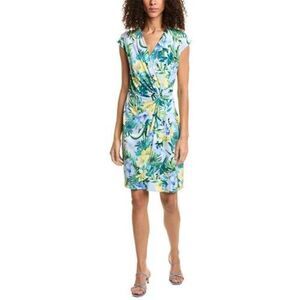 Tommy Bahama NWT Clara Seaside Blooms Mini Wrap Dress In Blue Sz M